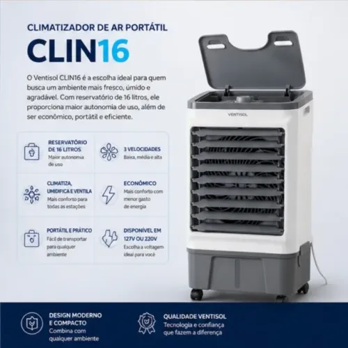 Climatizador ventisol clin 16lts
