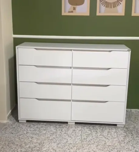 CÔMODA GEORGIA COM 8 GAVETAS NOVO DIRETO DA FABRICA