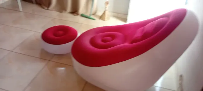 SOFÁ INFLÁVEL+PULFF+BOMBA DE AR