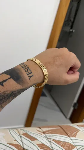 Pulseira de ouro 18k 20G