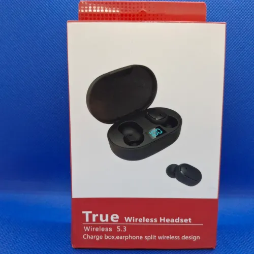 Fone de ouvido sem fio Bluetooth visor digital 