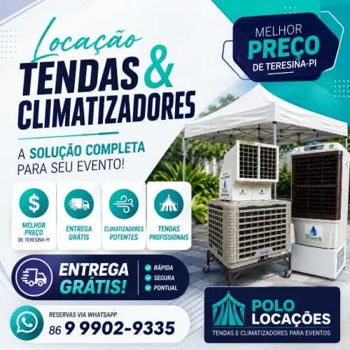 Locação de Tendas e Climatizadores para Eventos e Festas