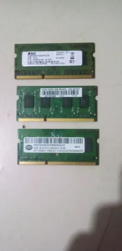 3 Memorias Ram ddr3 notebook 2gb
