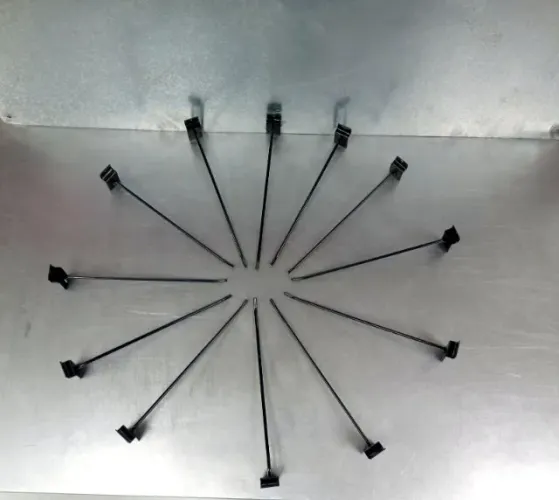 50 Ganchos 25cm Parede Canaletada NOVO
