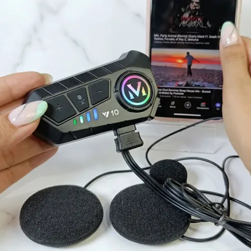 Fone Intercomunicador Para Capacete De Moto (Atende Chamadas e Música)