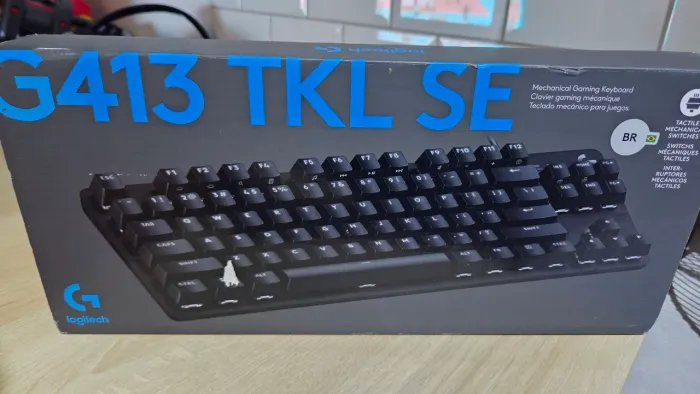 Teclado Mecânico Gamer Logitech G413 TKL SE Abnt2 BR- Preto
