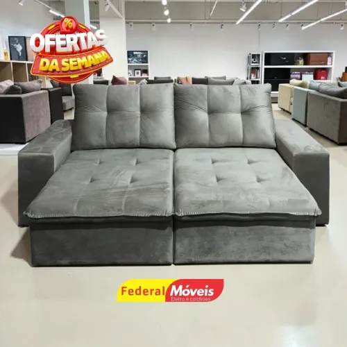 Sofá Retrátil Reclinável D33 2,00m Largura - Aproveite essa Promoção Especial 