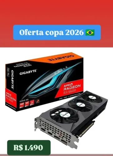 RX 6600 8GB OC Gigabyte 3 Fans 