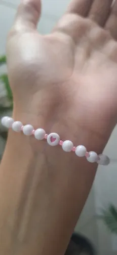 Bracelete de miçangas artesanal personalizado e pronta entrega