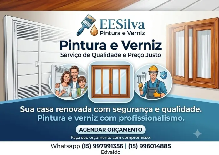 Pintura/ Envernizar - portões, grades, janelas de ferro e madeira .