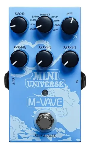 Pedal de Reverb M-vave Mini Universe 9 Efeitos