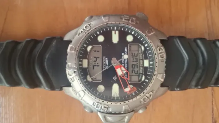 Relógio Citizen Promaster Aqualand C500 Titanium - 100% Funcional