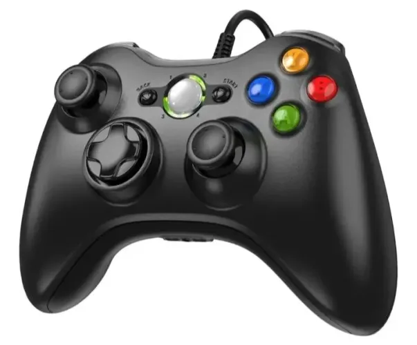 Controle Video Game Box 360 Pc Com Fio Joystick Manete X360