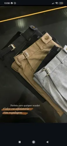 CALÇA ALFAIATARIA PREMIUM COM REGULAGEM 