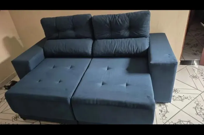 SOFA RETRATIL RECLINÁVEL 2MT NOVO DE FABRICA FRETE GRÁTIS 