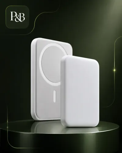 Carregador Portátil 5000Mah Sem fio Para iPhone Indução Bateria