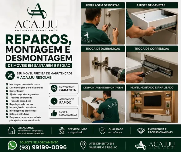REPAROS, MONTAGEM E DESMONTAGEM DE MÓVEIS EM SANTARÉM