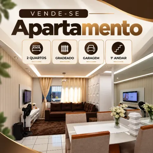 Apartamento em gesso Residencial Quinta dos Paricás
