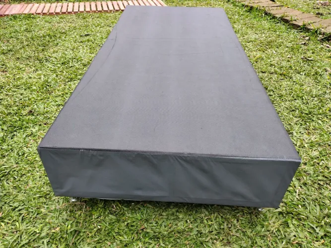 Com entrega base box Queen Suede ótimo estado 
