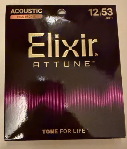 Elixir Attune - encordoamento violão 12/53