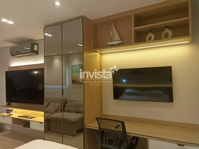 Studio Moderno e Sofisticado a 1 Quadra da Praia no Gonzaga
