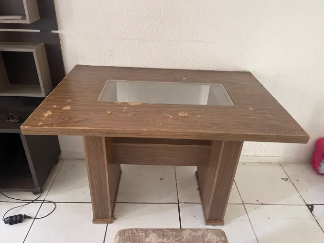 Mesa quatro lugares madeira MDF
