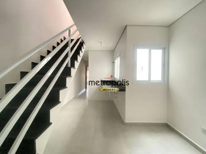 Cobertura com 2 dormitórios à venda, 93 m² por R$ 686.000,00 - Jardim Bela Vista - Santo A