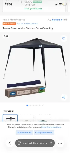 Tenda de praia 