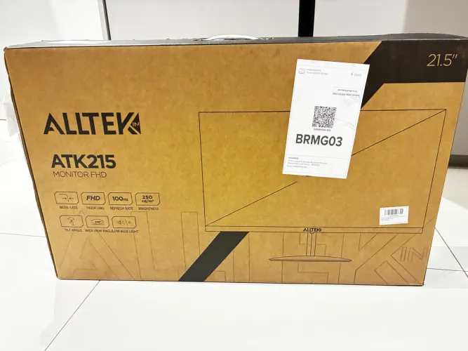 MONITOR GAMER ALLTEK 22 POLEGADAS 100 HZ NOVO COM GARANTIA E NOTA FISCAL