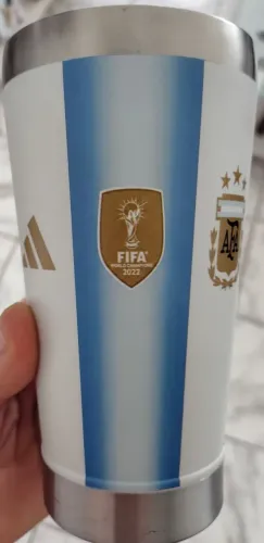 COPO DA ARGENTINA COM TAMPA E ABRIDOR DE GARRAFA 