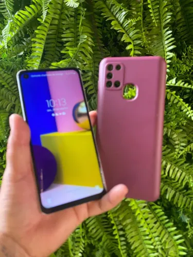 Smartphones a21s 128 gb biometria desbloqueio facial cameras 
