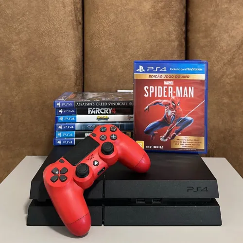 Ps4 com jogo, aceito cartão!