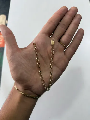 ANEL PULSEIRA E CORRENTE OURO 18k