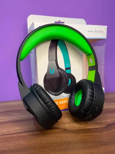 FONE DE OUVIDO ESTÉREO HEADPHONE SEM FIO - KV-6709 INOVA