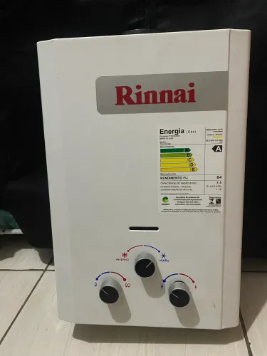 Aquecedor de Água a Gás Rinnai REU-M07CFHBN GN - 7,5 L/min