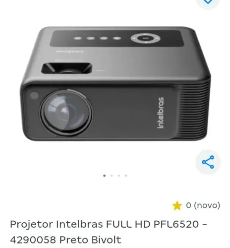 Projetor intelbras no plastico