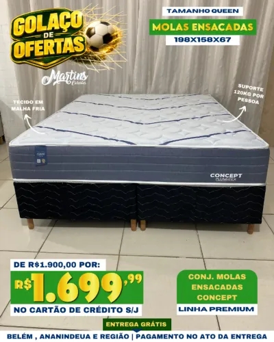 Cama Box Queen Molas Ensacadas Concept