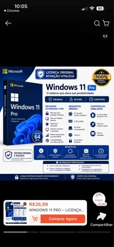 Instalo e ativo Windows