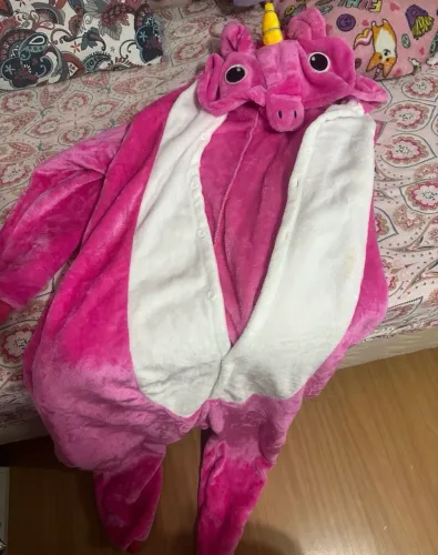 Macacão unicórnio rosa