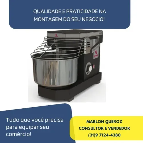 Amassadeira 5 KG Espiral Braesi Bivolt