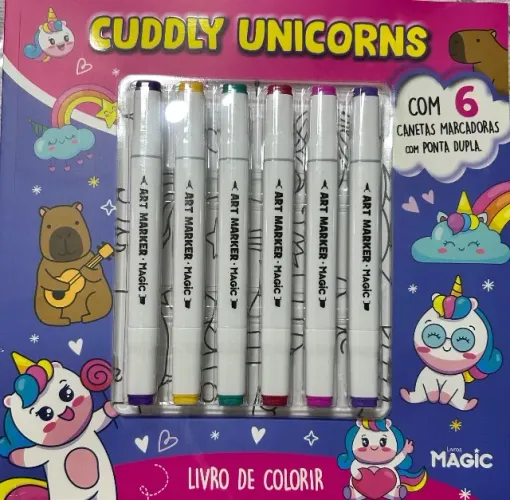 Livro unicórnio colorir