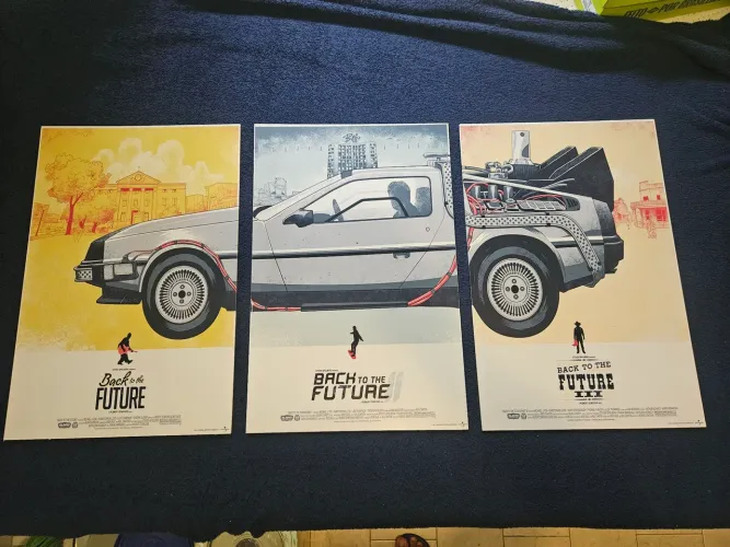 3 Quadros do filme De Volta Para o Futuro,