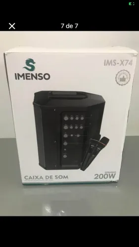 Caixa de som imenso x74 troca JBL boombox 4