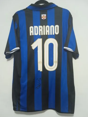 Camisa Inter Milão Centenário #10 Adriano Autografada Certificada