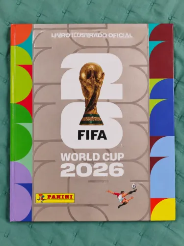 Álbum Copa 2026 Capa Dura Prata - 973 Figurinhas Coladas - Faltam Só 21