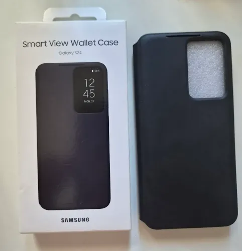 Capa S24 ORIGINAL SAMSUNG Case Smart View Wallet Case Galaxy