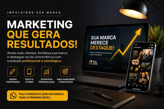 LOGO PROFISSIONAL + POSTS PARA INSTAGRAM | MARKETING DIGITAL