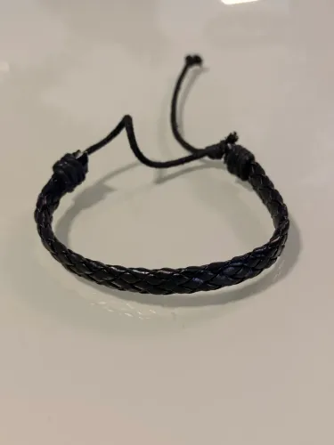 Pulseira de couro masculina