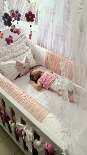 Berço Uli Faura 100% MDF + Colchão Ortobom Pró Saúde Baby