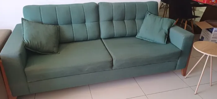 Sofa Ilha Bella - 2,00x0,85; Tecido Belagio - Otimo estado